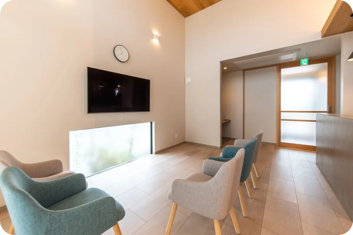 緊張せずにリラックスして通院できるような憩いの場に